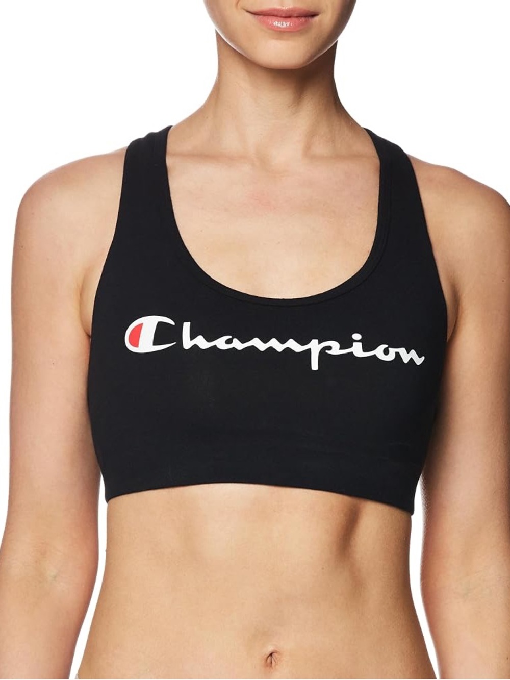 [FREE w/ Purchase] ✨ Champion Black Logo Racerback Sports Bra